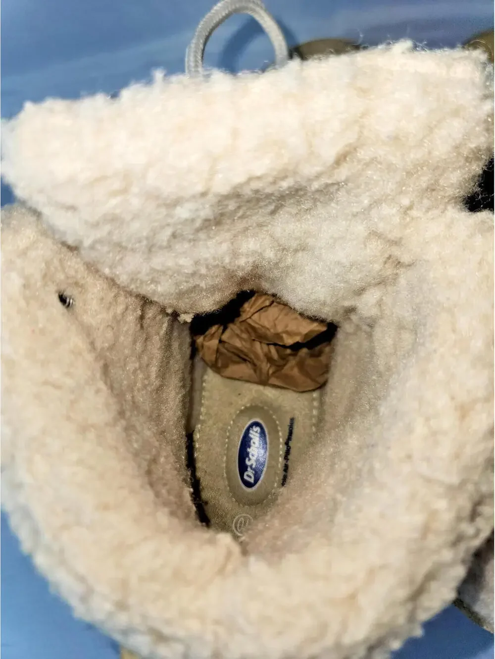 Dr. Scholls Women's Winter Boots with Sherpa Lining Tan Suede Size 10